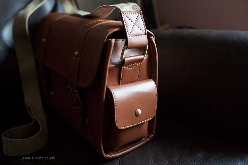 leather shoulder camera bag